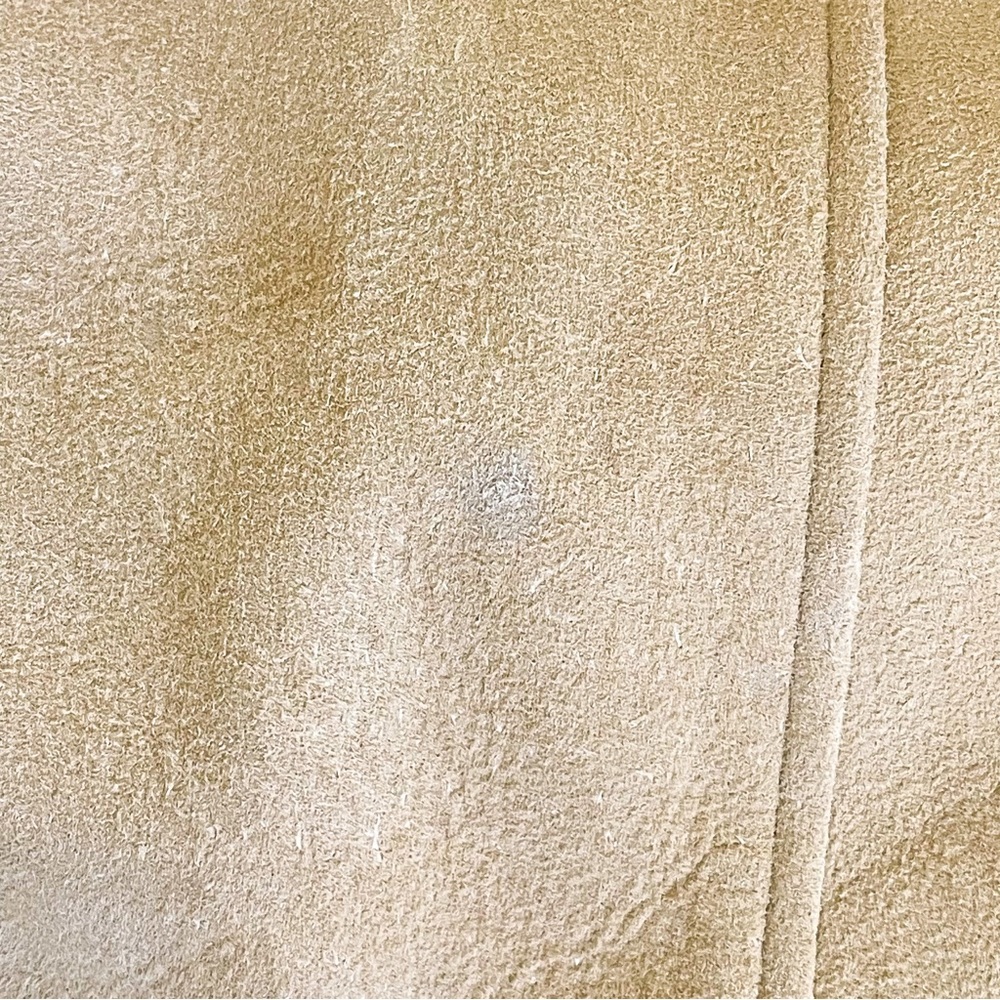 Reformation Veda Lincoln Suede Jacket Oat Distressed Leather XS NWT - Picture 8 of 11